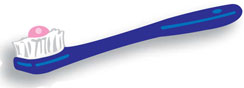 Illustration: Toothbrush with Toothpaste